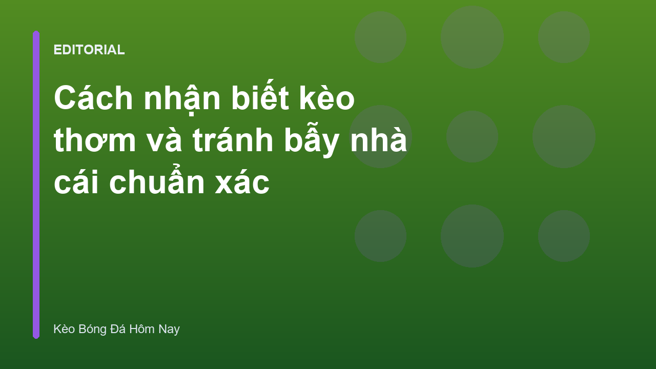 Người chơi đang phân tích cách nhận biết kèo thơm